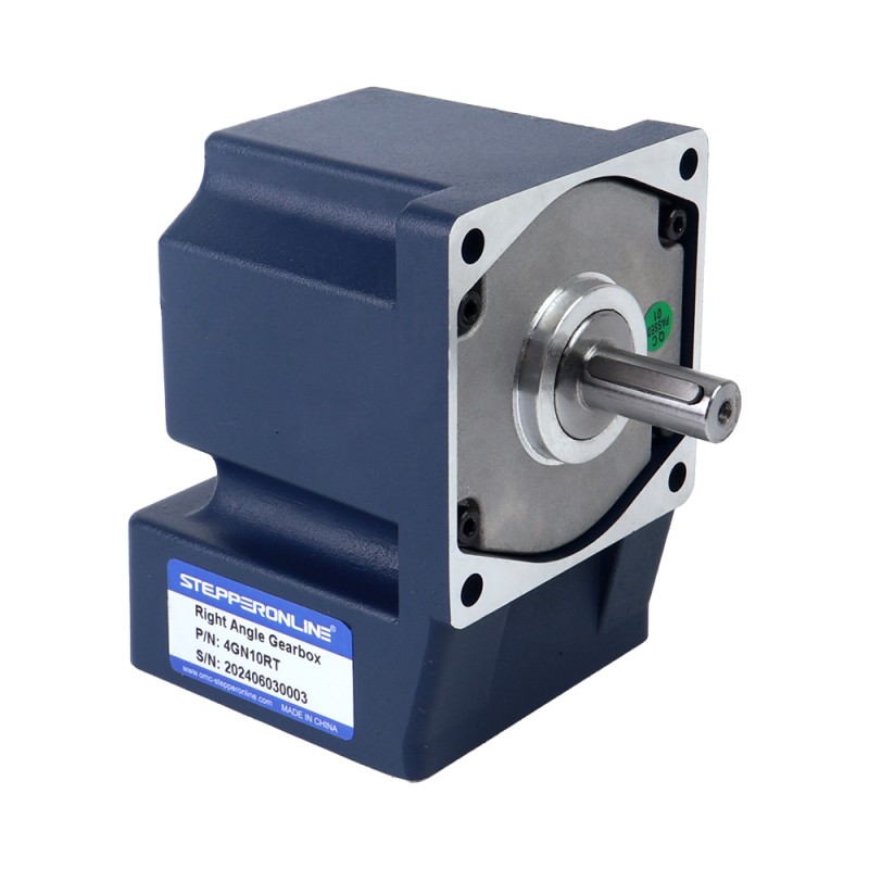 25W 110VAC 60Hz 9-155RPM 1.30Nm(184.09oz.in) Flange 80mm Right Angle Gearbox Single-phase AC Variable Speed Motor - 4IK25RGN-A/4GN10RT | StepperOnline CA