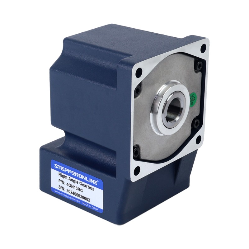 25W 110VAC 60Hz 6-103.33RPM 1.90Nm(269.06oz.in) Flange 80mm Right Angle Gearbox Single-phase AC Variable Speed Motor - 4IK25RGN-A/4GN15RC | StepperOnline CA