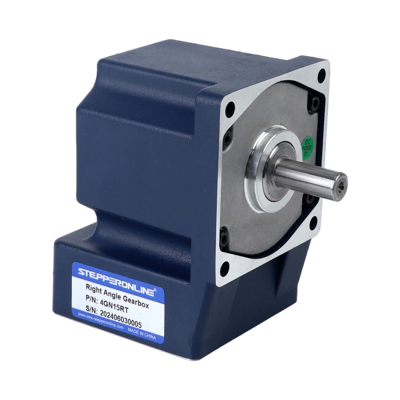 25W 110VAC 60Hz 6-103.33RPM 1.90Nm(269.06oz.in) Flange 80mm Right Angle Gearbox Single-phase AC Variable Speed Motor - 4IK25RGN-A/4GN15RT | StepperOnline CA