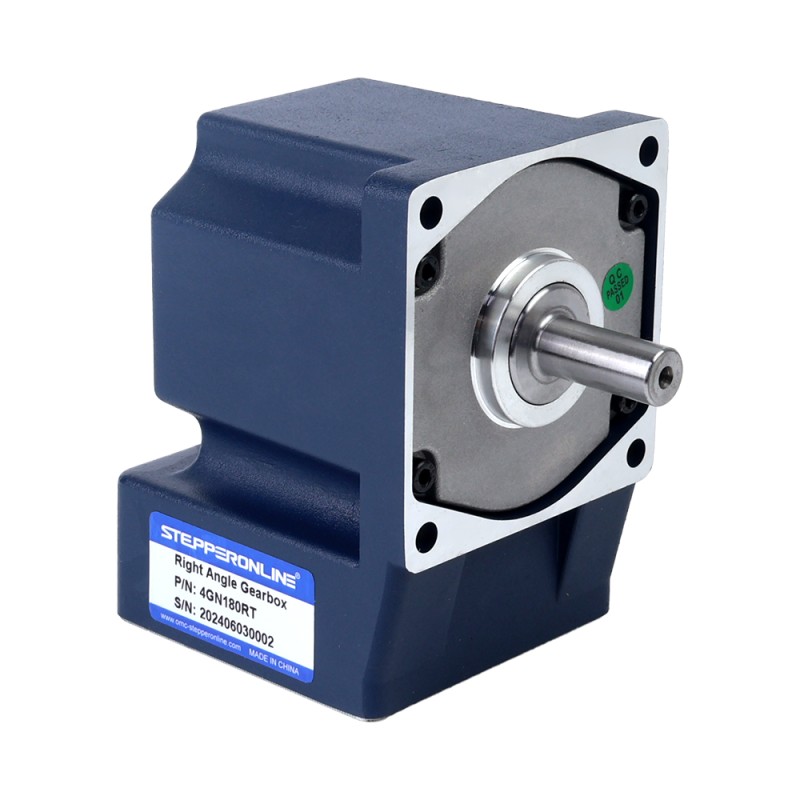 25W 220VAC 50Hz 0.5-7.5RPM 16.00Nm(2265.76oz.in) Flange 80mm Right Angle Gearbox Single-phase AC Variable Speed Motor - 4IK25RGN-C/4GN180RT | StepperOnline CA