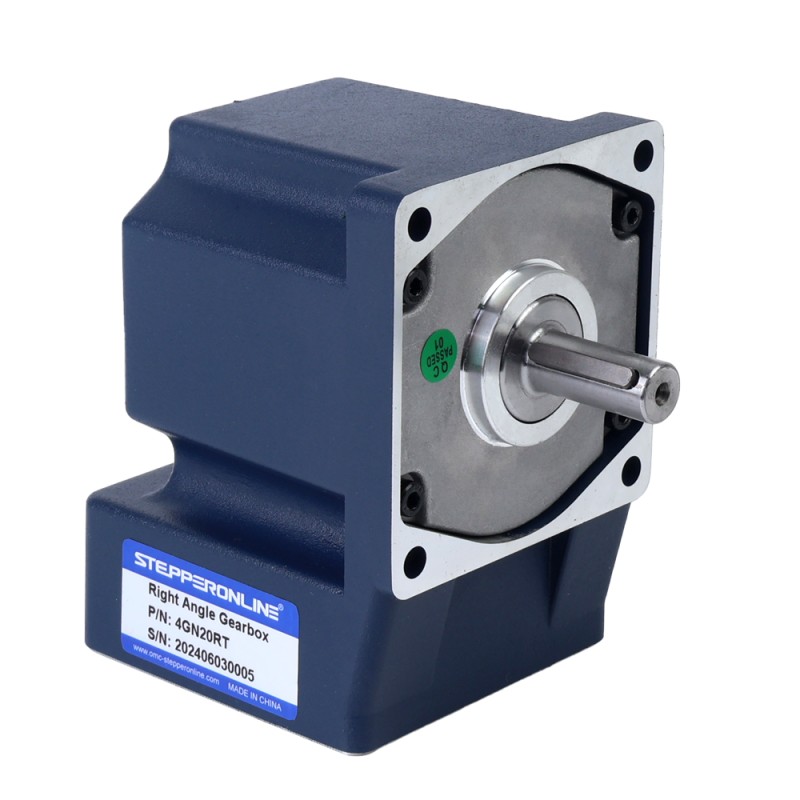 25W 110VAC 60Hz 4.5-77.5RPM 2.60Nm(368.19oz.in) Flange 80mm Right Angle Gearbox Single-phase AC Variable Speed Motor - 4IK25RGN-A/4GN20RT | StepperOnline CA