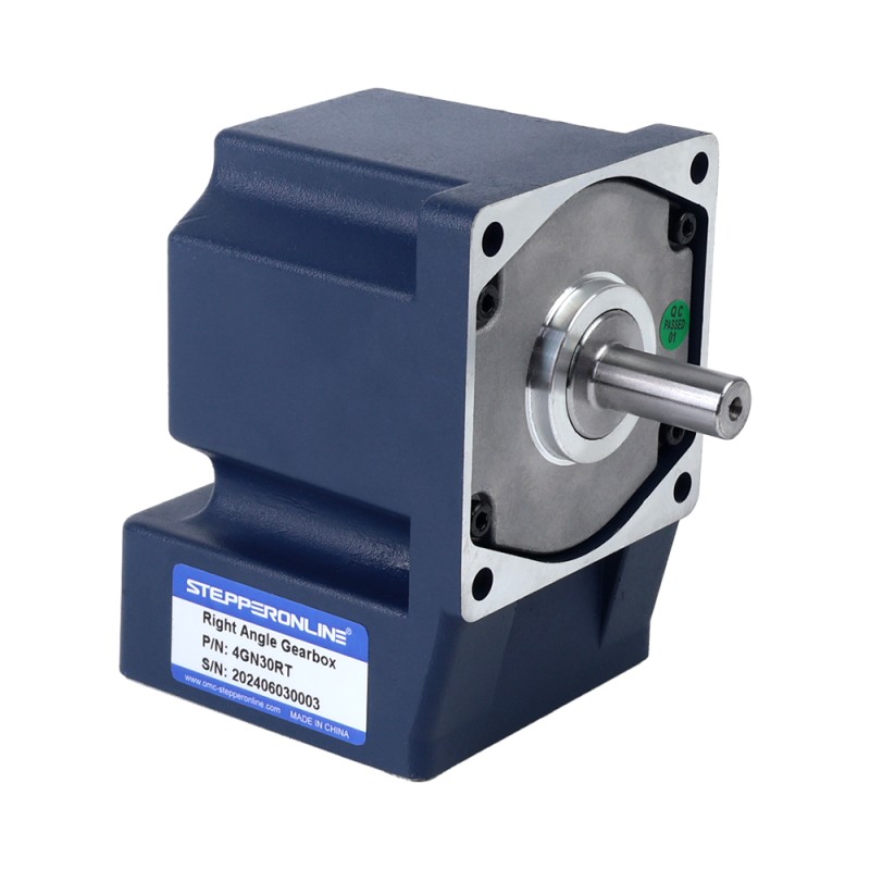 25W 110VAC 60Hz 3-51.67RPM 3.90Nm(552.28oz.in) Flange 80mm Right Angle Gearbox Single-phase AC Variable Speed Motor - 4IK25RGN-A/4GN30RT | StepperOnline CA