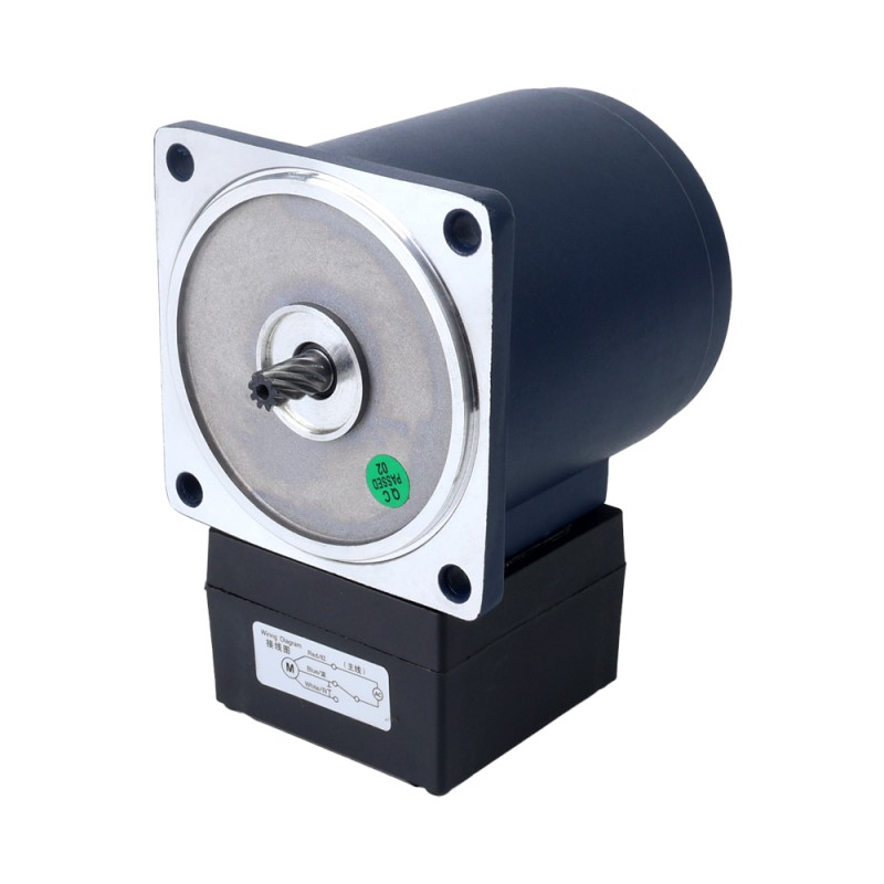 25W 110VAC 60Hz 7.75RPM 8.00Nm(1132.89oz.in) Flange 80mm Spur Gearbox Single-phase AC Induction  Motor - 4IK25GN-AT/4GN200K | StepperOnline CA
