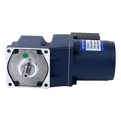 25W 220VAC 50Hz 7.5RPM 16.00Nm(2265.79oz.in) Flange 80mm Right Angle Gearbox Keyway Shaft Single-phase AC Induction  Motor - 4IK25GN-CT/4GN180RT | StepperOnline CA
