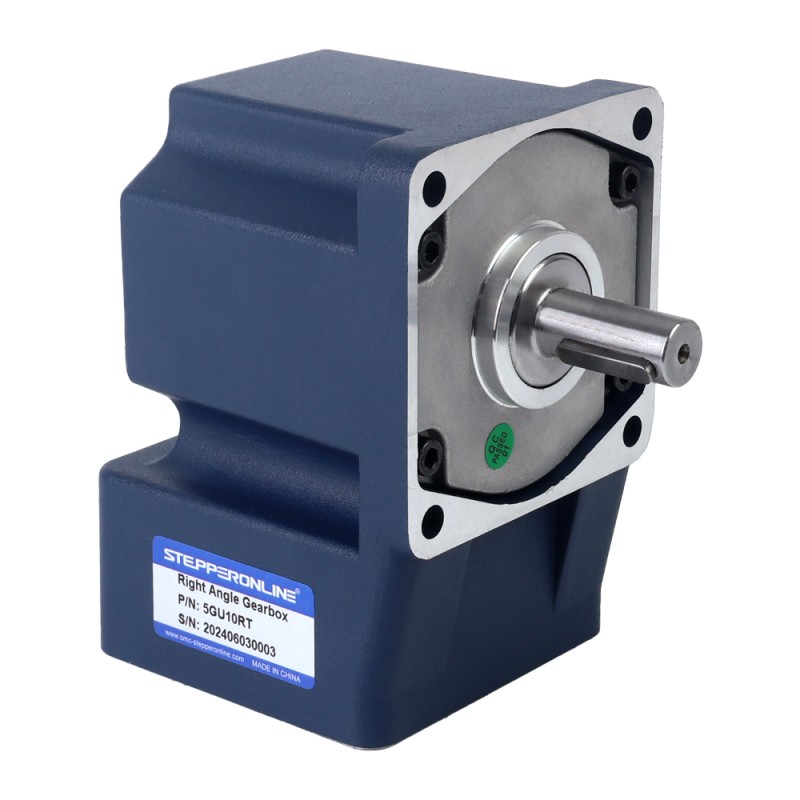 90W 110VAC 60Hz 135RPM 4.60Nm(651.41oz.in) Flange 90mm Right Angle Gearbox Keyway Shaft Single-phase AC Induction Motor - 5IK90GU-AFT/5GU10RT | StepperOnline CA 90W 110VAC 60Hz 135RPM 4.60Nm(651.41oz.in) Flange 90mm Right Angle Gearbox Keyway Shaft Single-phase AC Induction Motor - 5IK90GU-AFT/5GU10RT | StepperOnline CA