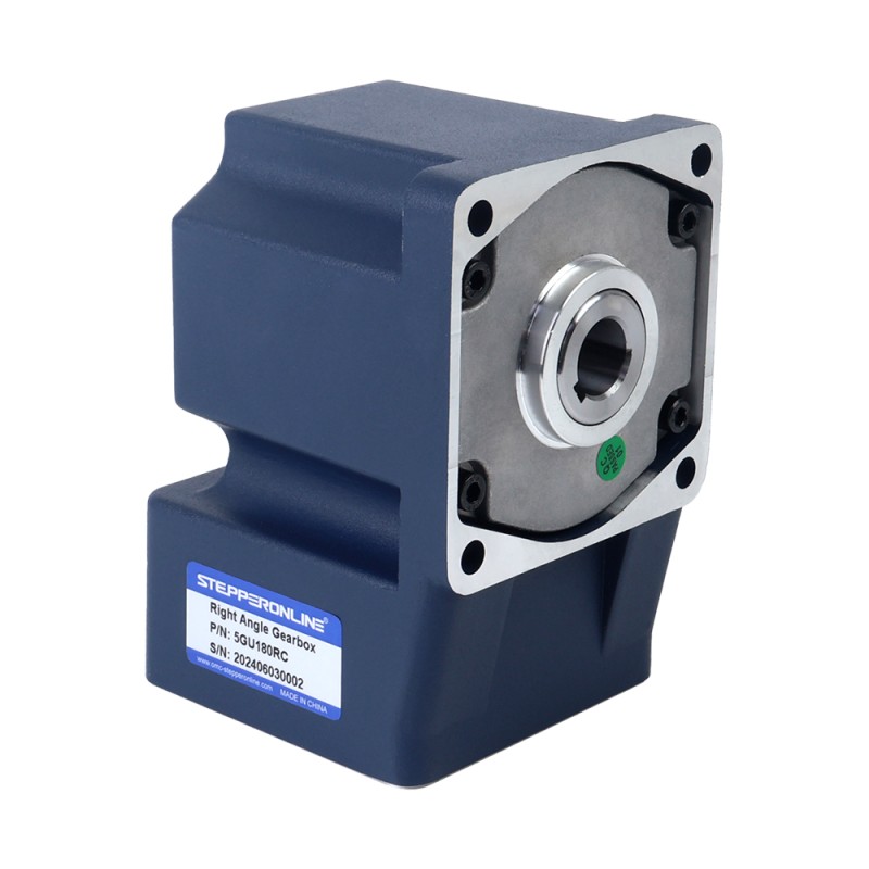 90W 220VAC/380VAC 50/60Hz 7.5RPM 40.00Nm(5664.47oz.in) Flange 90mm Right Angle Gearbox Hollow Shaft Three-phase AC Induction Motor - 5IK90GU-S/S3FT/5GU180RC | StepperOnline CA 90W 220VAC/380VAC 50/60Hz 7.5RPM 40.00Nm(5664.47oz.in) Flange 90mm Right Angle Gearbox Hollow Shaft Three-phase AC Induction Motor - 5IK90GU-S/S3FT/5GU180RC | StepperOnline CA