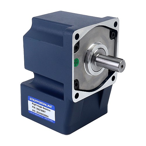 Brushed 48V 150W 40.00Nm(5664.47oz.in) 10RPM w/ 180:1 Right Angle Gearbox DC Gear Motor - F5D150-48GU-18S/5GU180RT | StepperOnline CA Brushed 48V 150W 40.00Nm(5664.47oz.in) 10RPM w/ 180:1 Right Angle Gearbox DC Gear Motor - F5D150-48GU-18S/5GU180RT | StepperOnline CA