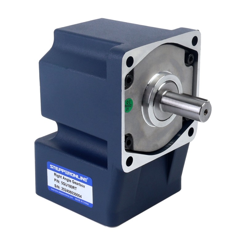 90W 220VAC/380VAC 50/60Hz 7.5RPM 40.00Nm(5664.47oz.in) Flange 90mm Right Angle Gearbox Keyway Shaft Three-phase AC Induction  Motor - 5IK90GU-S/S3FT/5GU180RT | StepperOnline CA