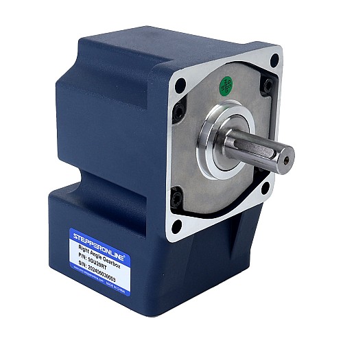 Brushed 48V 150W 6.66Nm(943.14oz.in) 150RPM w/ 20:1 Right Angle Gearbox DC Gear Motor - F5D150-48GU-30S/5GU20RT | StepperOnline CA Brushed 48V 150W 6.66Nm(943.14oz.in) 150RPM w/ 20:1 Right Angle Gearbox DC Gear Motor - F5D150-48GU-30S/5GU20RT | StepperOnline CA