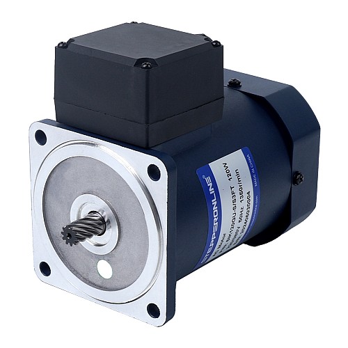 120W 220VAC/380VAC 50/60Hz 90/103RPM 9.56Nm(1353.81oz.in)/7.75Nm(1097.49oz.in) Flange 90mm Spur Gearbox Three-phase AC Induction Motor - 5IK120GU-S/S3FT/5GU15KB | StepperOnline CA