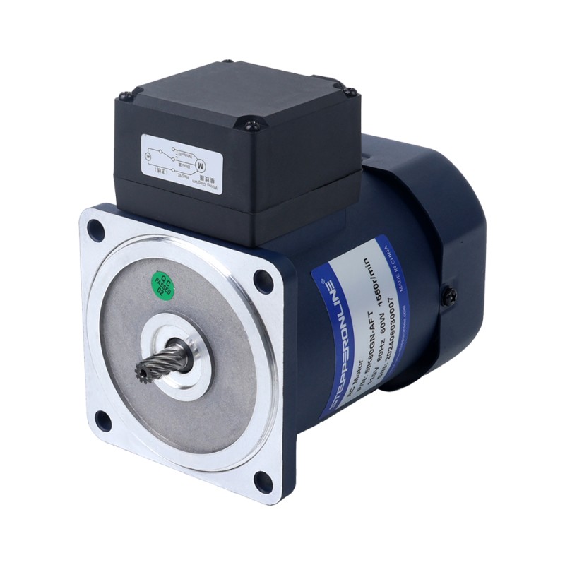 60W 110VAC 60Hz 51.6RPM 7.72Nm(1093.24oz.in) Flange 90mm Spur Gearbox Single-phase AC Induction  Motor - 5IK60GN-AFT/5GN30K | StepperOnline CA