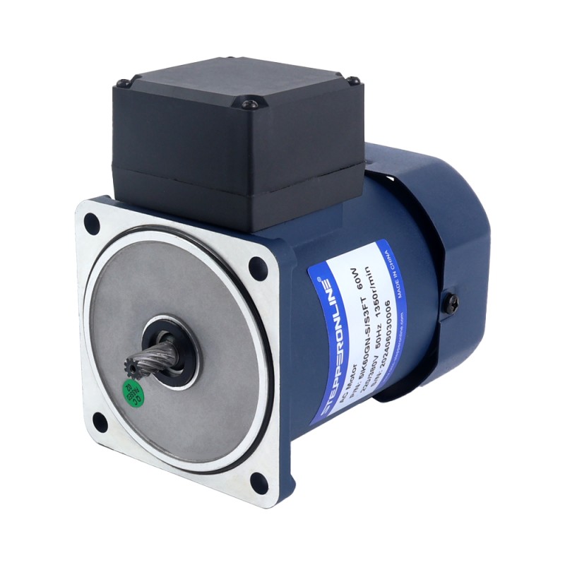 60W 220VAC/380VAC 50/60Hz 13.5/15.5RPM 10.00Nm(1416.12oz.in) Flange 90mm Spur Gearbox Three-phase AC Induction Motor - 5IK60GN-S/S3FT/5GN100K | StepperOnline CA