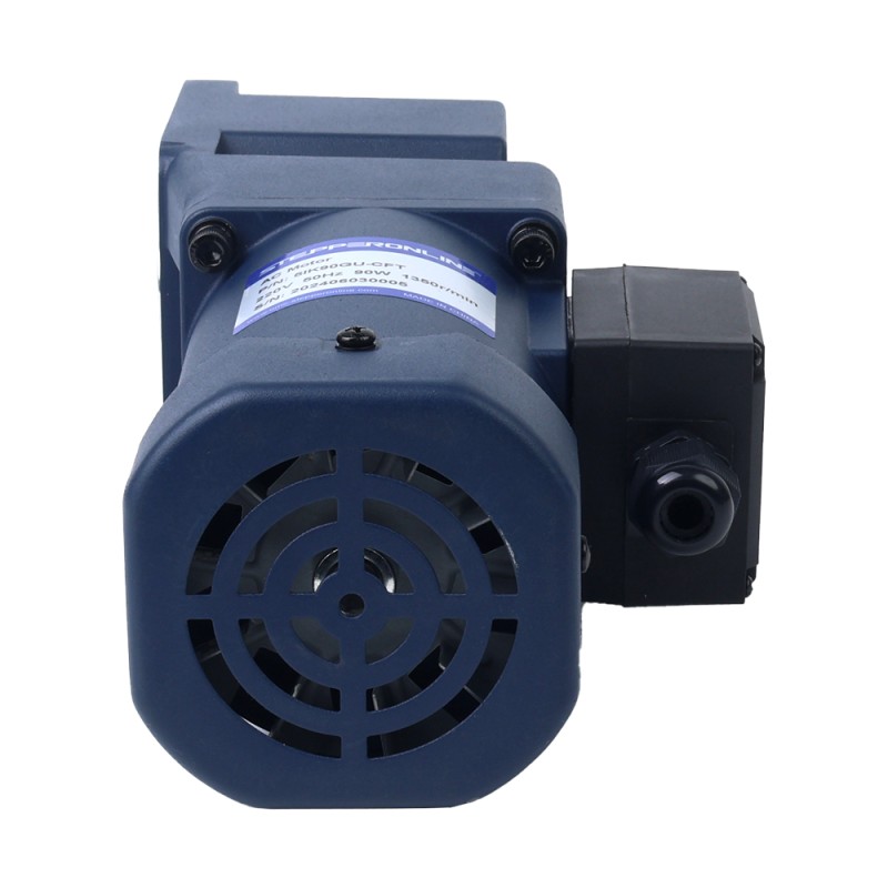 90W 220VAC/380VAC 50/60Hz 7.5RPM 40.00Nm(5664.47oz.in) Flange 90mm Right Angle Gearbox Hollow Shaft Three-phase AC Induction Motor - 5IK90GU-S/S3FT/5GU180RC | StepperOnline CA 90W 220VAC/380VAC 50/60Hz 7.5RPM 40.00Nm(5664.47oz.in) Flange 90mm Right Angle Gearbox Hollow Shaft Three-phase AC Induction Motor - 5IK90GU-S/S3FT/5GU180RC | StepperOnline CA