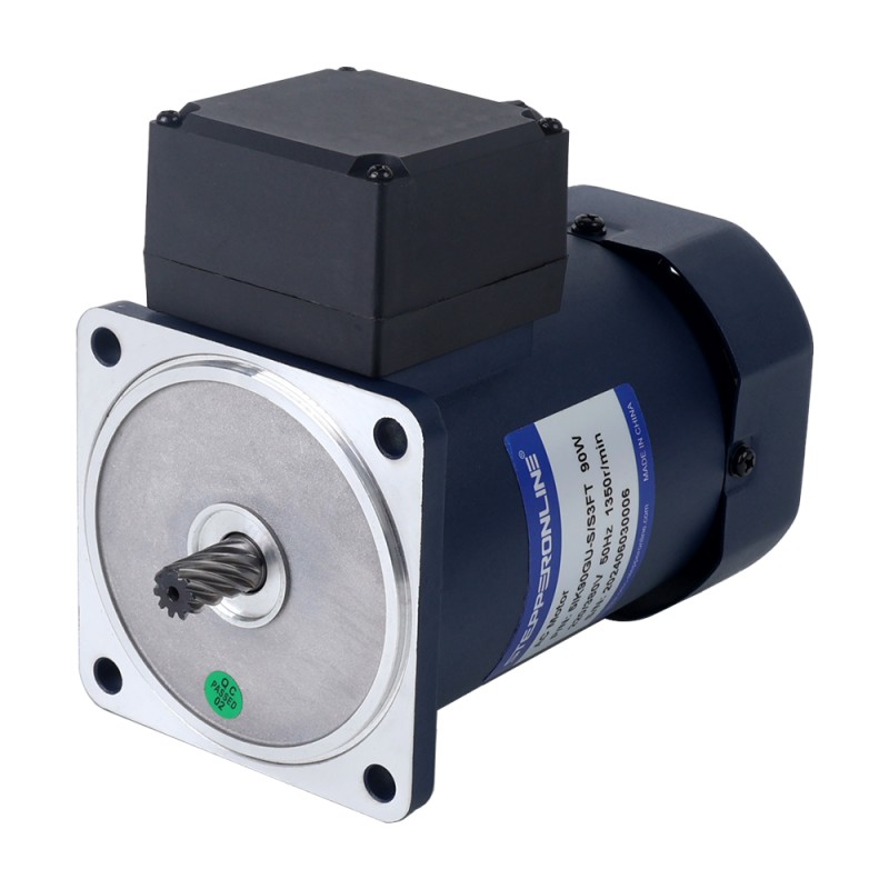 90W 220VAC/380VAC 50/60Hz 270/310RPM 2.60Nm(368.19oz.in)/2.15Nm(304.47oz.in) Flange 90mm Spur Gearbox Three-phase AC Induction Motor - 5IK90GU-S/S3FT/5GU5KB | StepperOnline CA 90W 220VAC/380VAC 50/60Hz 270/310RPM 2.60Nm(368.19oz.in)/2.15Nm(304.47oz.in) Flange 90mm Spur Gearbox Three-phase AC Induction Motor - 5IK90GU-S/S3FT/5GU5KB | StepperOnline CA
