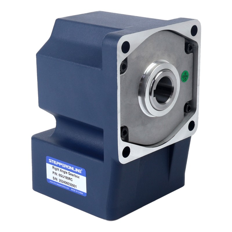 200W 110VAC 60Hz 0.5-8.61RPM 60.00Nm(8496.6oz.in) Flange 104mm Right Angle Gearbox Single-phase AC Variable Speed Motor - 6IK200RGU-AF/6GU180RC | StepperOnline CA