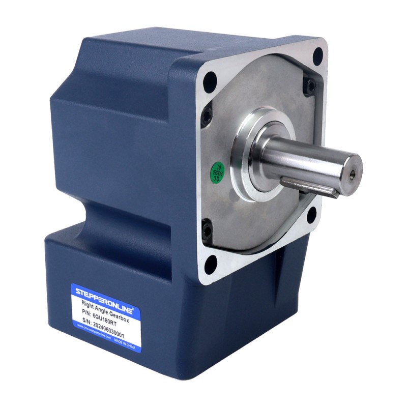 Brushed 48V 250W 40.00Nm(5664.48oz.in) 10RPM w/ 180:1 Right Angle Gearbox DC Gear Motor - F6D250-48GU-18S/6GU180RT | StepperOnline CA