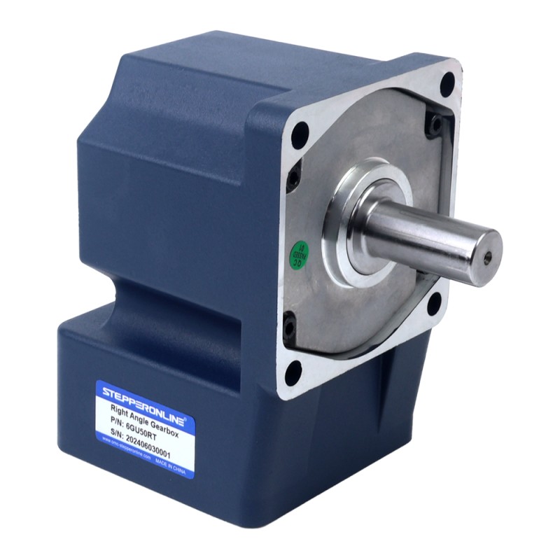 200W 110VAC 60Hz 1.8-31RPM 47.00Nm(6655.67oz.in) Flange 104mm Right Angle Gearbox Single-phase AC Variable Speed Motor - 6IK200RGU-AF/6GU50RT | StepperOnline CA