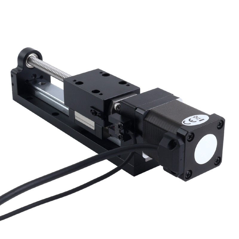 Nema 14 Stepper Ball Screw Linear Actuator 1.5A Stroke 80mm 0.20Nm(28.32oz.in) Lead 1mm(0.03937) with Sensor - LMD14S18BSB15-080 | StepperOnline CA