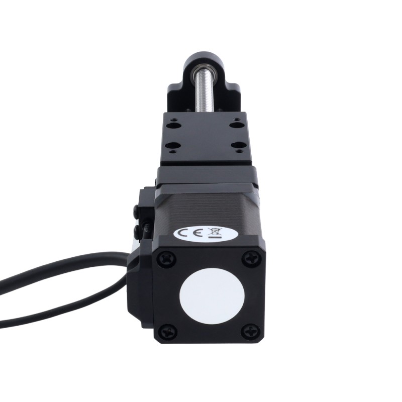 Nema 14 Stepper Ball Screw Linear Actuator 1.5A Stroke 80mm 0.20Nm(28.32oz.in) Lead 1mm(0.03937) with Sensor - LMD14S18BSB15-080 | StepperOnline CA