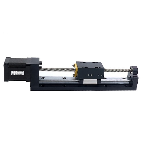Nema 14 Stepper Lead Screw Linear Actuator 1.5A Stroke 120mm 0.2Nm(28.32oz.in) Lead 12.7mm(0.5) with Sensor - LMD14S18WF15-120 | StepperOnline CA