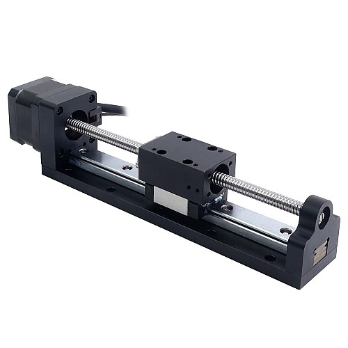 Nema 17 Stepper Ball Screw Linear Actuator 1.5A Stroke 120mm 0.25Nm(35.40oz.in) Lead 2mm(0.07874) with Sensor - LMD17S13BAB15-120 | StepperOnline CA
