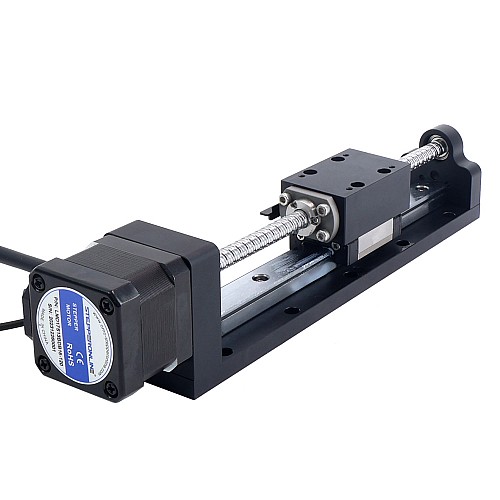 Nema 17 Stepper Ball Screw Linear Actuator 1.5A Stroke 120mm 0.25Nm(35.40oz.in) Lead 4mm(0.15748) with Sensor - LMD17S13BDB15-120 | StepperOnline CA