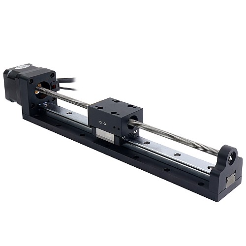 Nema 17 Stepper Lead Screw Linear Actuator 1.5A Stroke 200mm 0.25Nm(35.40oz.in) Lead 2.54mm(0.1) with Sensor - LMD17S13GF15-200 | StepperOnline CA