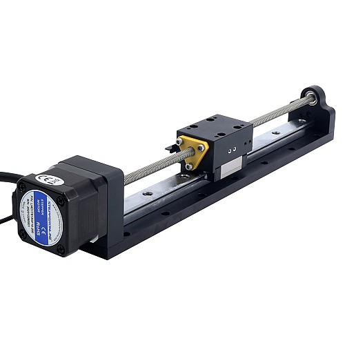 Nema 17 Stepper Lead Screw Linear Actuator 1.5A Stroke 200mm 0.25Nm(35.40oz.in) Lead 2.54mm(0.1) with Sensor - LMD17S13GF15-200 | StepperOnline CA