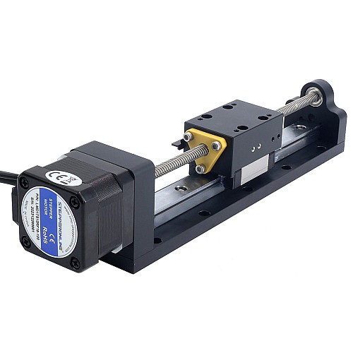 Nema 17 Stepper Lead Screw Linear Actuator 1.5A Stroke 120mm 0.25Nm(35.40oz.in) Lead 6.35mm(0.25) with Sensor - LMD17S13RF15-120 | StepperOnline CA