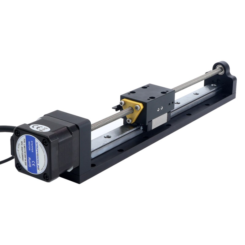 Nema 17 Stepper Lead Screw Linear Actuator 1.5A Stroke 200mm 0.25Nm(35.40oz.in) Lead 6.35mm(0.25) with Sensor - LMD17S13RF15-200 | StepperOnline CA Nema 17 Stepper Lead Screw Linear Actuator 1.5A Stroke 200mm 0.25Nm(35.40oz.in) Lead 6.35mm(0.25) with Sensor - LMD17S13RF15-200 | StepperOnline CA