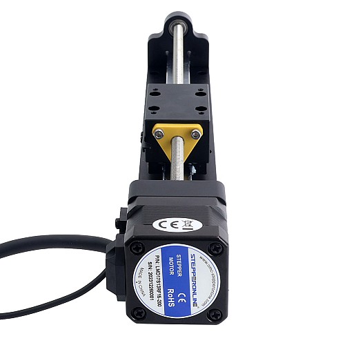 Nema 17 Stepper Lead Screw Linear Actuator 1.5A Stroke 200mm 0.25Nm(35.40oz.in) Lead 6.35mm(0.25) with Sensor - LMD17S13RF15-200 | StepperOnline CA