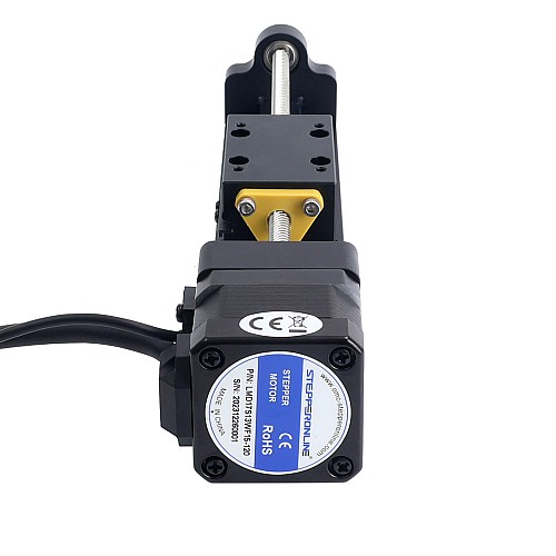 Nema 17 Stepper Lead Screw Linear Actuator 1.5A Stroke 120mm 0.25Nm(35.40oz.in) Lead 12.7mm(0.5) with Sensor - LMD17S13WF15-120 | StepperOnline CA