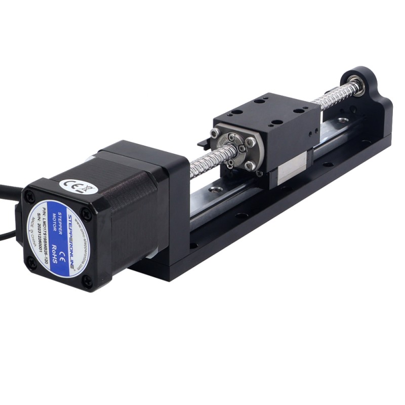 Nema 17 Stepper Ball Screw Linear Actuator 2.5A Stroke 40mm 0.70Nm(99.13oz.in) Lead 12mm(0.47244) with Sensor - LMD17S24B2B25-040 | StepperOnline CA