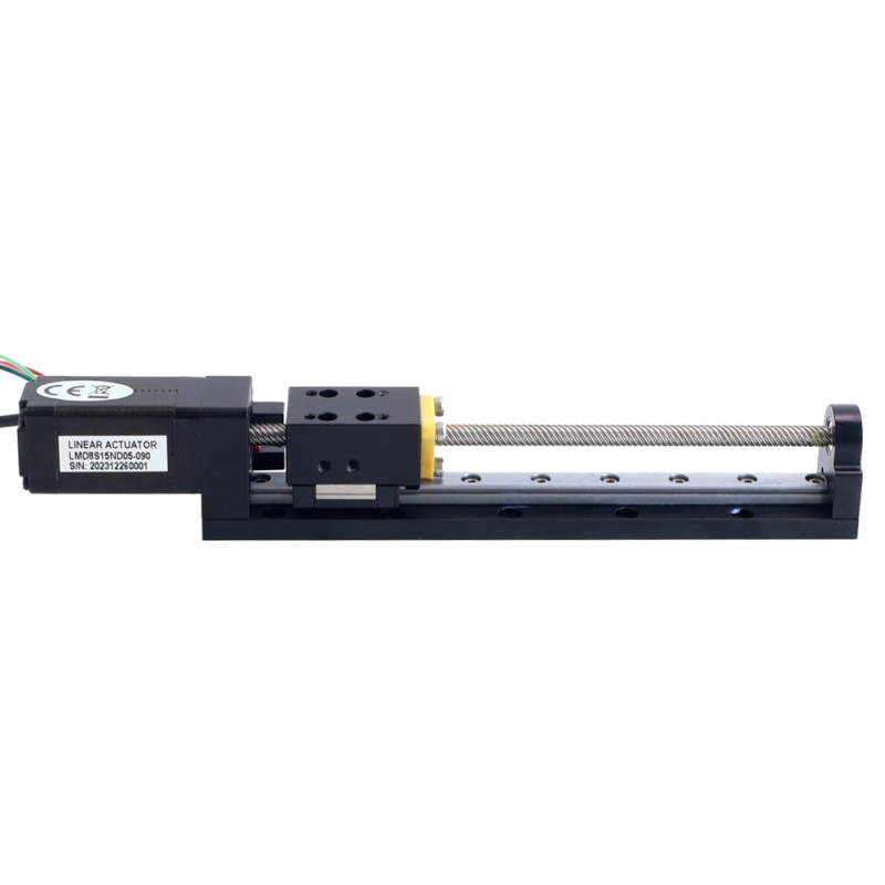 Nema 8 Stepper Lead Screw Linear Actuator 0.5A Stroke 90mm 0.02Nm(2.832oz.in) Lead 10.16mm(0.4) with Sensor - LMD8S15ND05-090 | StepperOnline CA Nema 8 Stepper Lead Screw Linear Actuator 0.5A Stroke 90mm 0.02Nm(2.832oz.in) Lead 10.16mm(0.4) with Sensor - LMD8S15ND05-090 | StepperOnline CA