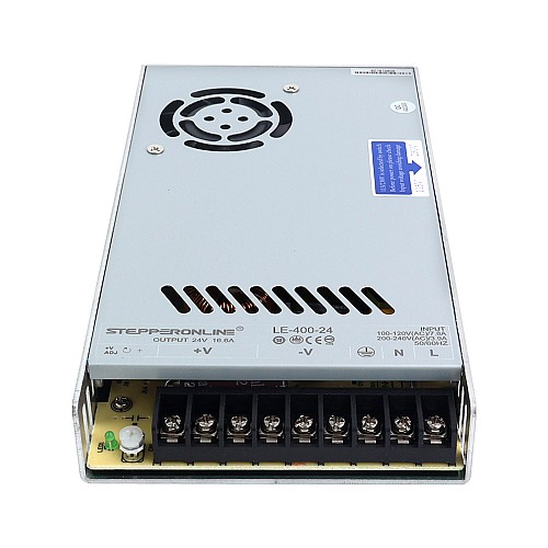 400W 24V 16.6A 115/230V Switching Power Supply Stepper Motor CNC Router Kits - LE-400-24 | StepperOnline CA