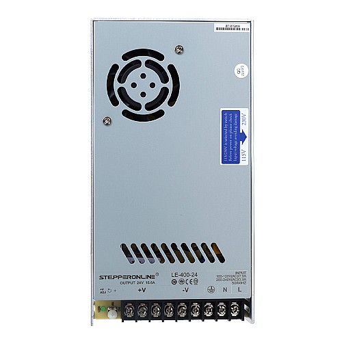 400W 24V 16.6A 115/230V Switching Power Supply Stepper Motor CNC Router Kits - LE-400-24 | StepperOnline CA