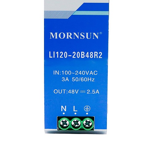 120W 24V 5.0A 85-264VAC/120-370VDC DIN Rail Switching Power Supply - LI120-20B24R2 | StepperOnline CA