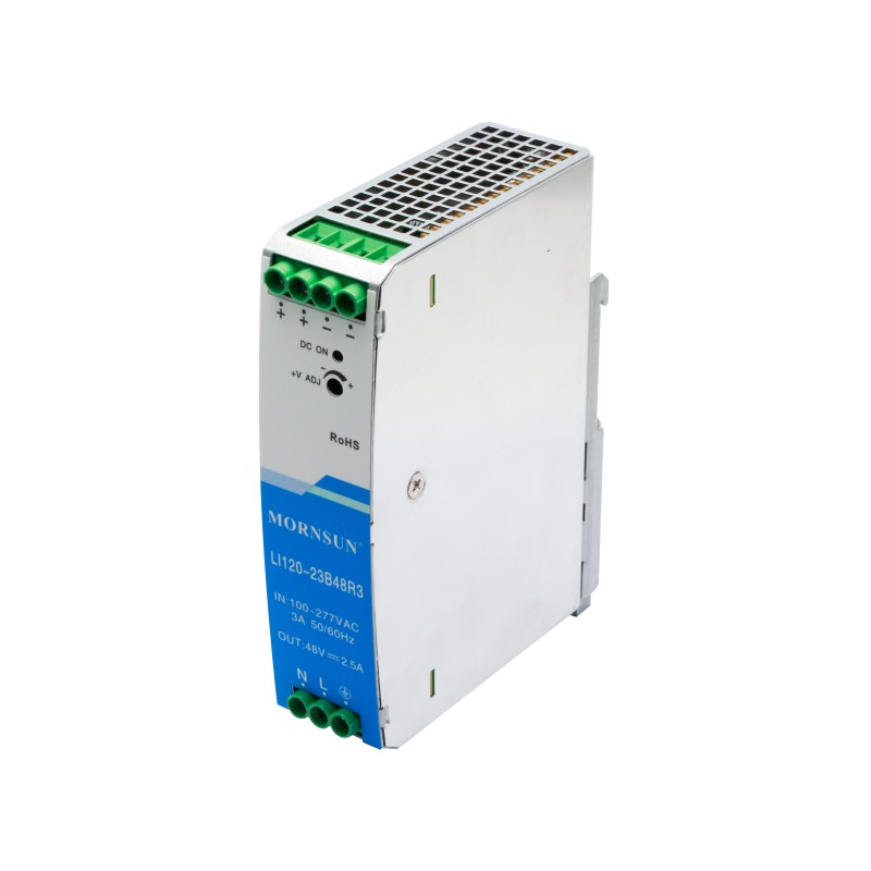 120W 48V 2.5A 85-305VAC/120-430VDC DIN Rail Switching Power Supply - LI120-23B48R3 | StepperOnline CA