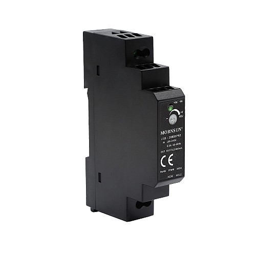 15W 24V 0.63A 85-264VAC/120-370VDC DIN Rail Switching Power Supply - LI15-20B24PR2 | StepperOnline CA