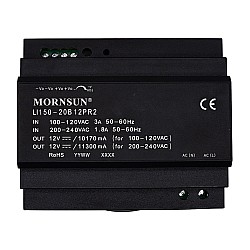 150W 24V 6.3A 85-264VAC/120-370VDC DIN Rail Switching Power Supply