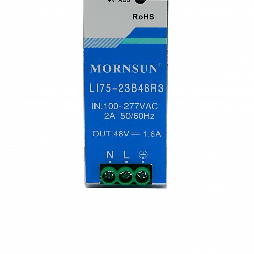 75W 24V 3.2A 85-305VAC/120-430VDC DIN Rail Switching Power Supply - LI75-23B24R3 | StepperOnline CA