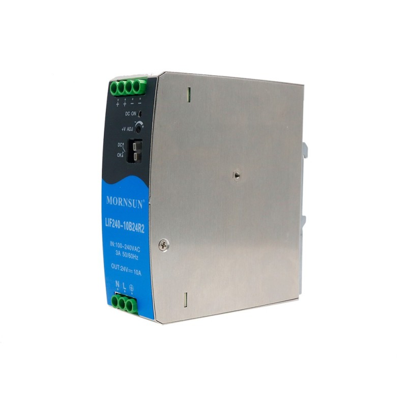 120W 55V 2.2A 85-264VAC/120-370VDC DIN Rail Switching Power Supply with PFC Function - LIF240-10B55R2 | StepperOnline CA