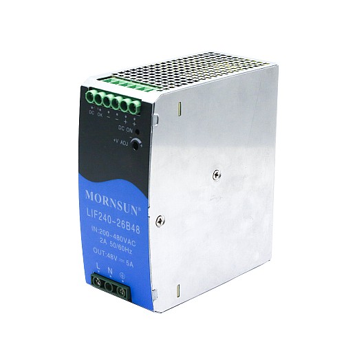240W 24V 10.0A 180-550VAC/254-780VDC DIN Rail Switching Power Supply with PFC Function - LIF240-26B24 | StepperOnline CA