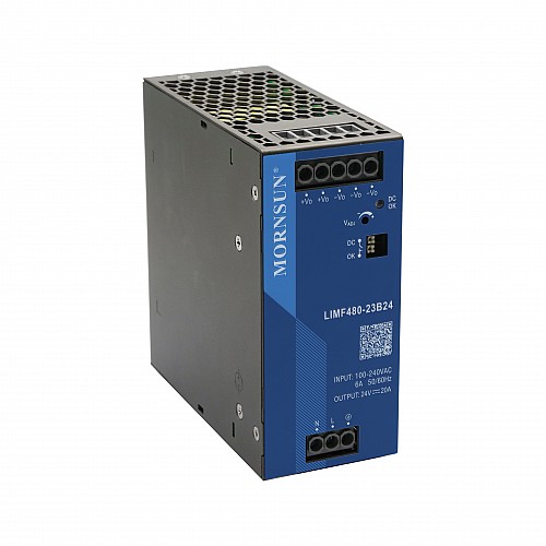 480W 48V 10.0A 85-277VAC/120-390VDC DIN Rail Switching Power Supply with PFC Function - LIHF480-23B48 | StepperOnline CA 480W 48V 10.0A 85-277VAC/120-390VDC DIN Rail Switching Power Supply with PFC Function - LIHF480-23B48 | StepperOnline CA
