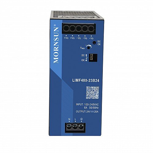480W 48V 10.0A 85-277VAC/120-390VDC DIN Rail Switching Power Supply with PFC Function - LIHF480-23B48 | StepperOnline CA 480W 48V 10.0A 85-277VAC/120-390VDC DIN Rail Switching Power Supply with PFC Function - LIHF480-23B48 | StepperOnline CA