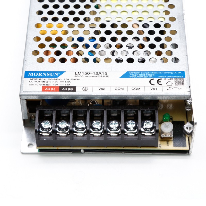 150W 15V -15V/5.0A 5.0A 165-264VAC/180-370VDC Switching Power Supply - LM150-12A15 | StepperOnline CA