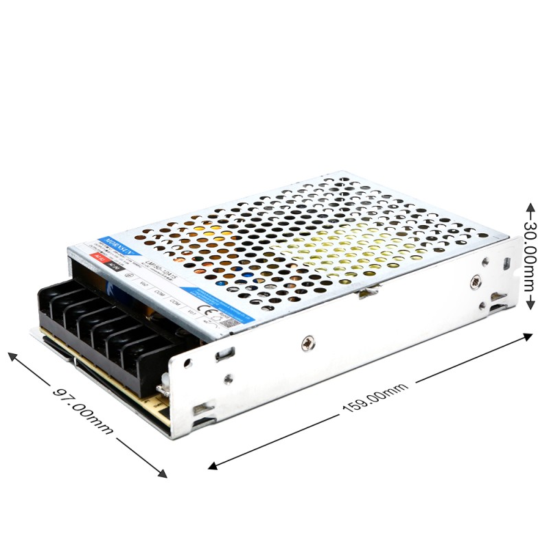 150W 15V -15V/5.0A 5.0A 165-264VAC/180-370VDC Switching Power Supply - LM150-12A15 | StepperOnline CA