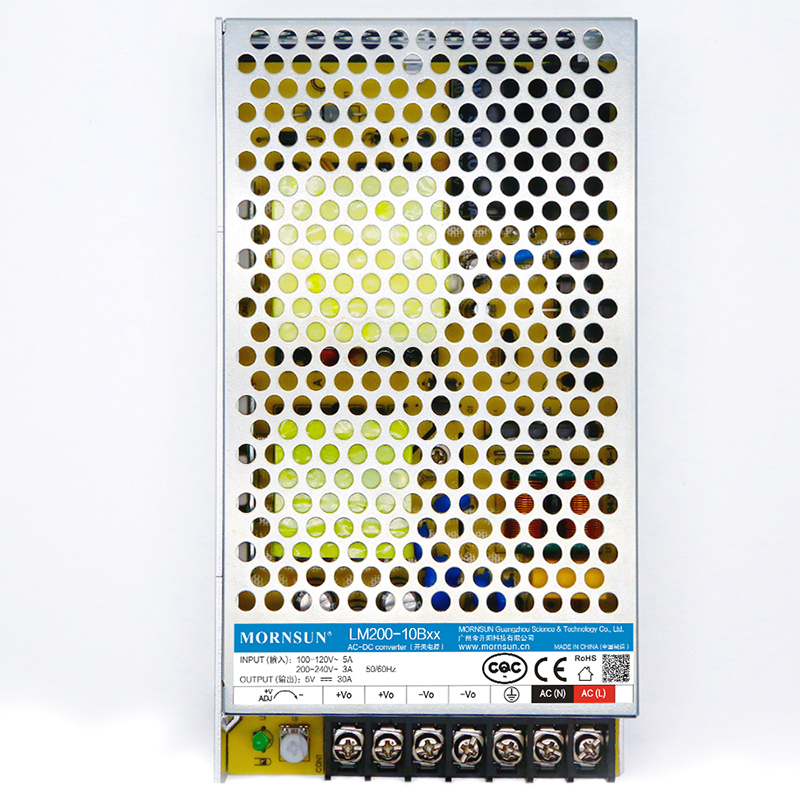 200W 24V 8.8A 176-264VAC/240-370VDC Switching Power Supply - LM200-12B24 | StepperOnline CA