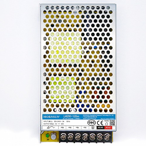 200W 36V 5.9A 176-264VAC/240-370VDC Switching Power Supply - LM200-12B36 | StepperOnline CA