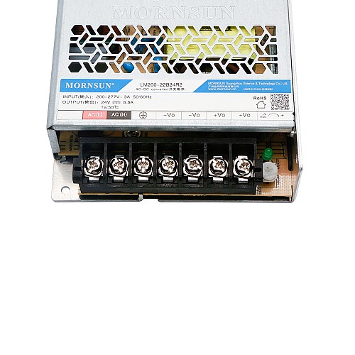 200W 24V 8.8A 176-305VAC/240-430VDC Switching Power Supply - LM200-22B24R2 | StepperOnline CA